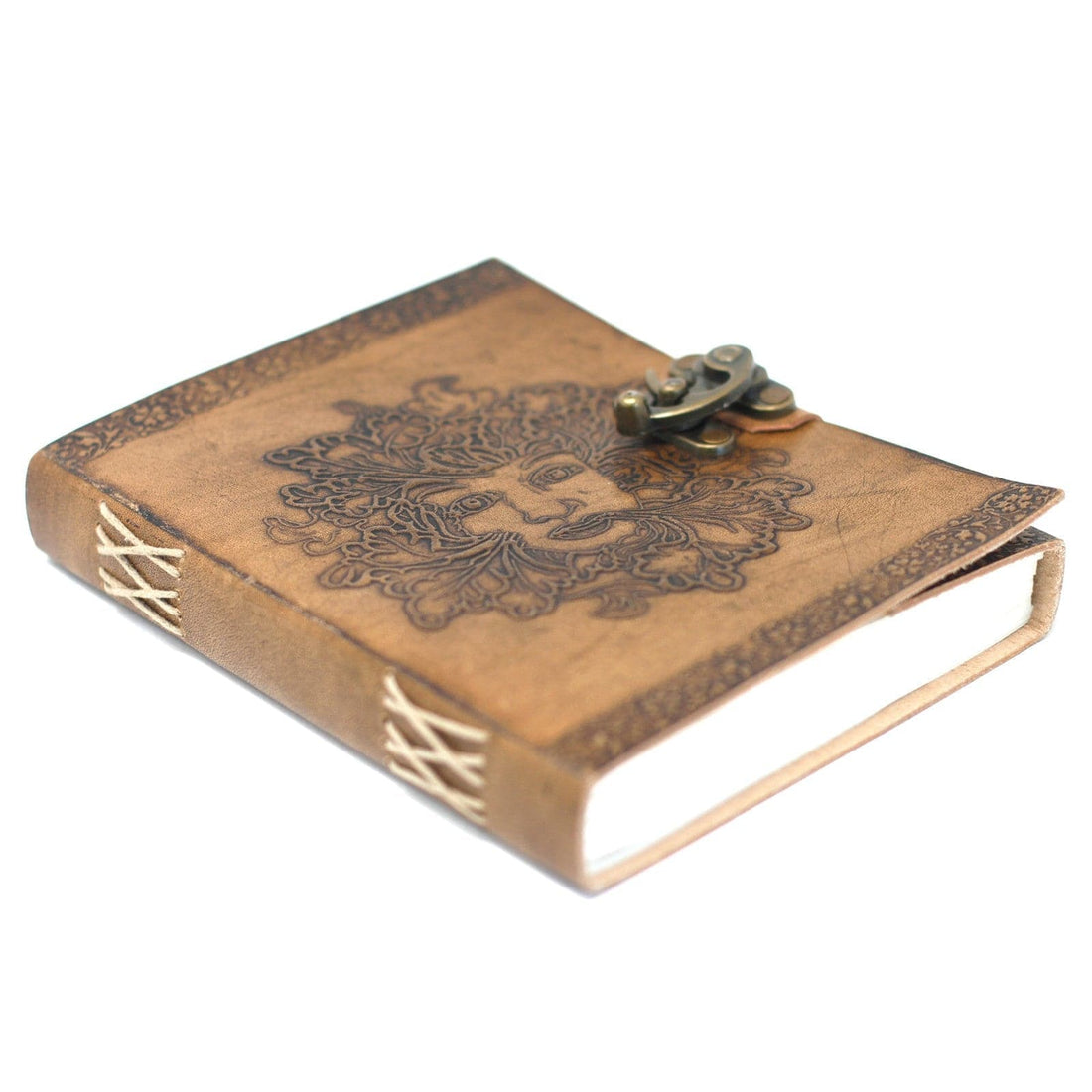 Leather Greenman Notebook (20x15 cm) - best price from Maltashopper.com LBN-01