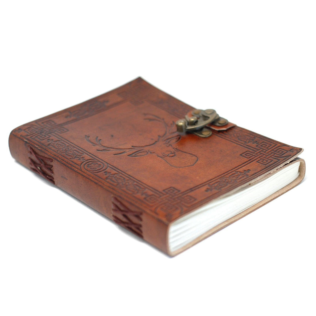 Leather Stag Notebook (20x15 cm) - best price from Maltashopper.com LBN-03