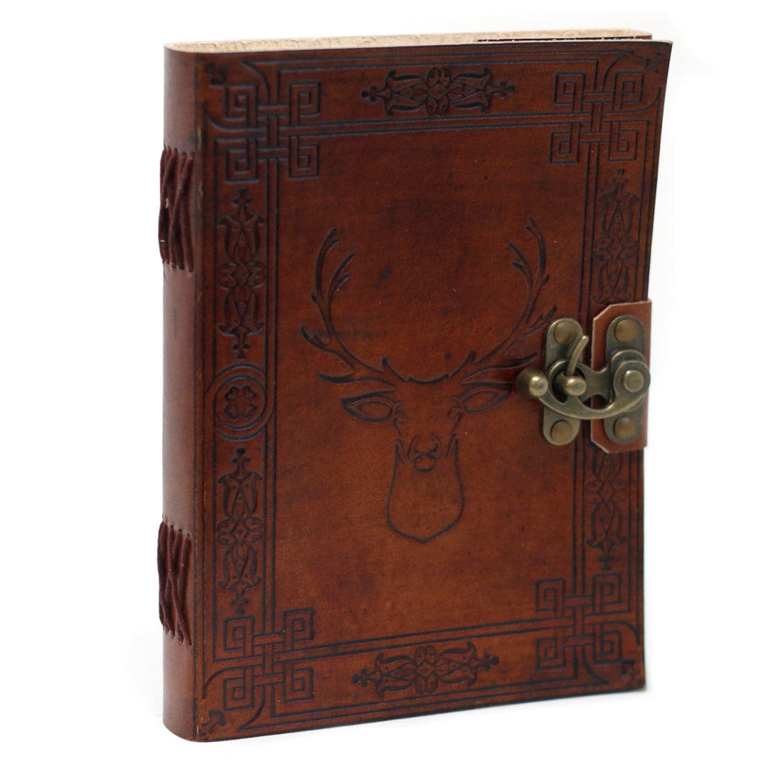Leather Stag Notebook (20x15 cm) - best price from Maltashopper.com LBN-03