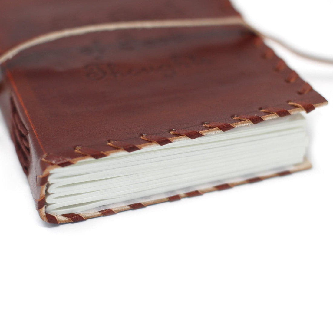 Leather Book of Thoughts with Wrap Notebook (15x10") - best price from Maltashopper.com LBN-07