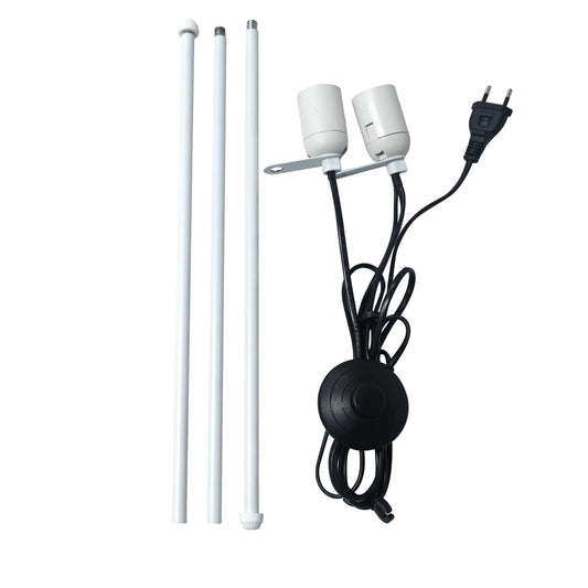 Bricocenter FLOOR LAMP ANJO METAL WHITE H130 2XE27=60W