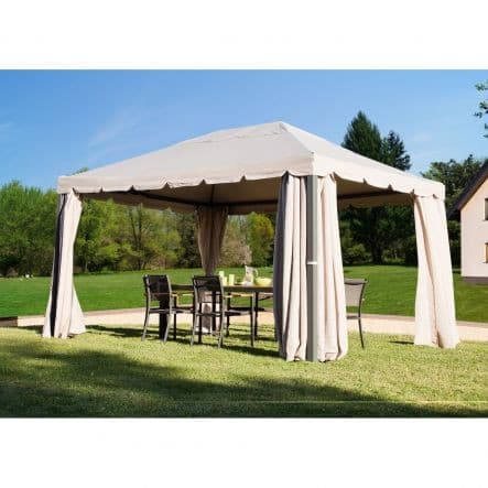 NATERIAL - Set of 4 replacement curtains for YSIS NATERIAL TORTORA polyester gazebo - 3X4 M