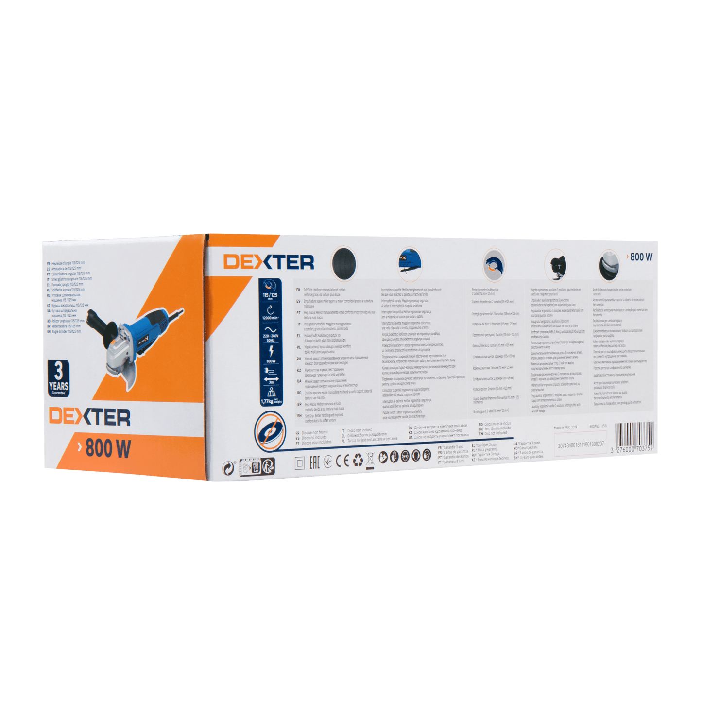 Bricocenter DEXTER GRINDER DIAM 115/125 MM 800 W