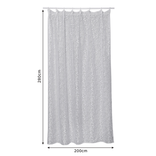 Bricocenter OSAK WHITE FILTER CURTAIN 200X280 CM WEBBING AND CONCEALED LOOP