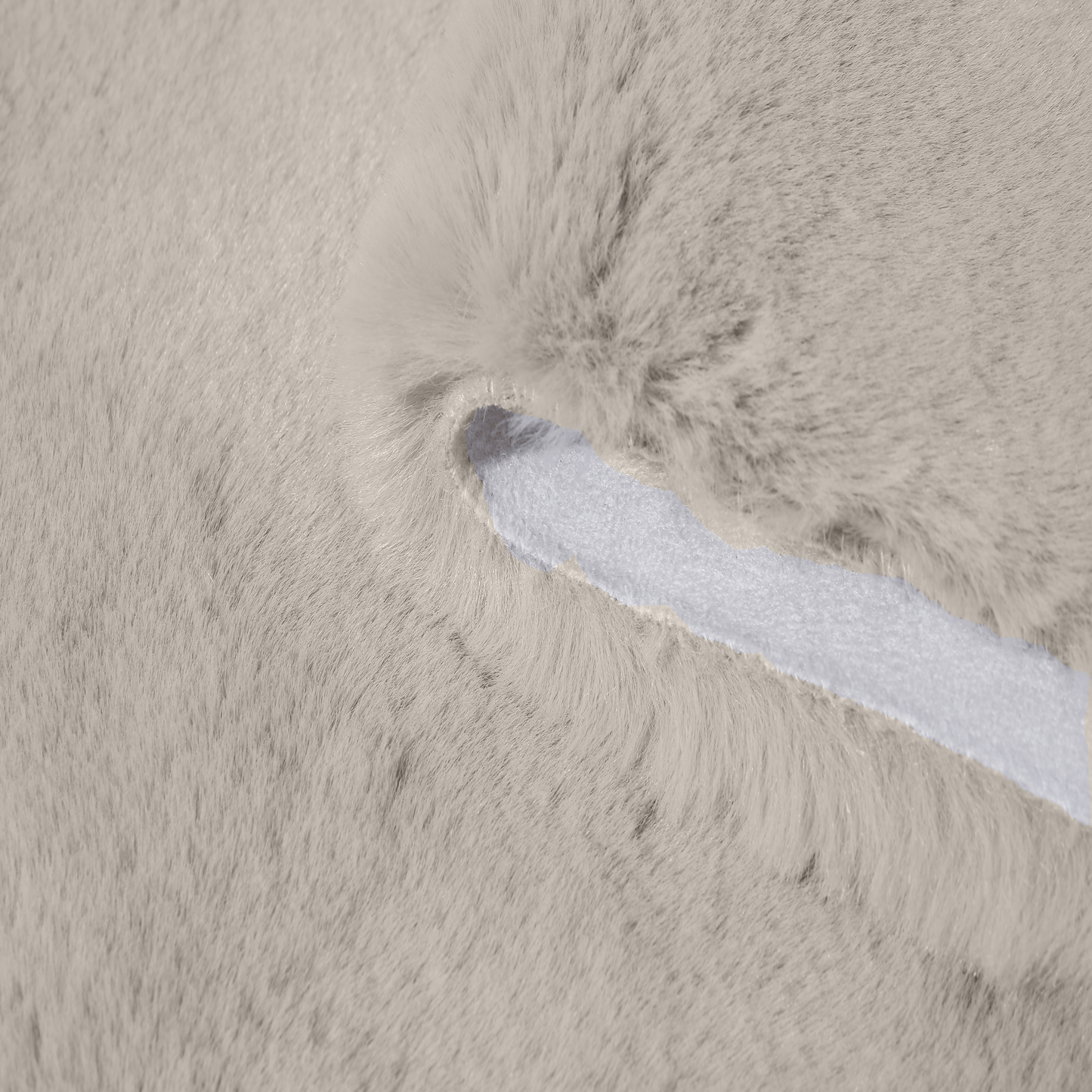 Bricocenter WHITE GREY MOON CARPET 60X90CM LONG PILE POLYESTER