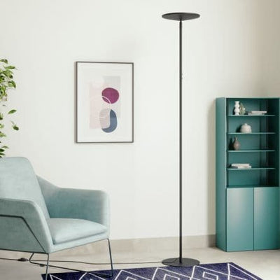 Bricocenter FLOOR LAMP NENUFAR METAL GREY H180 LED 18W DIMMABLE