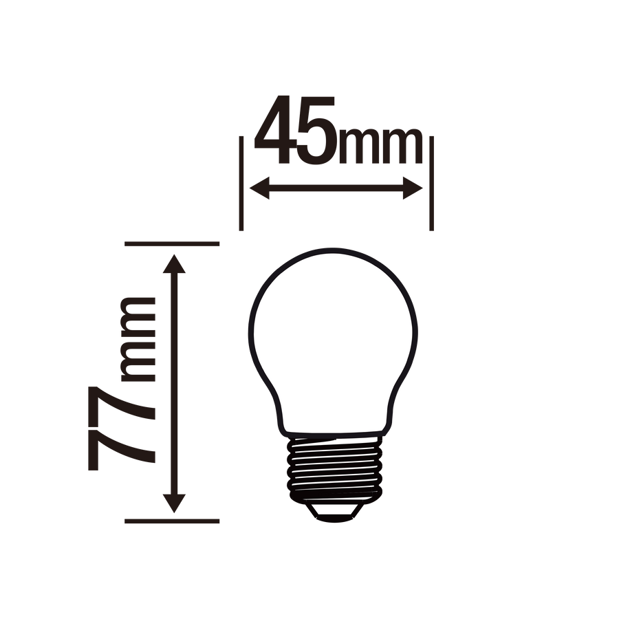 Bricocenter 3 LED BULBS E27=40W FROSTED SPHERE NATURAL LIGHT
