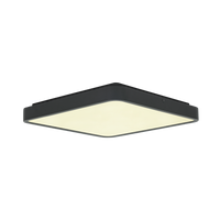 PONOCA ALUMINIUM CEILING LAMP BLACK 30X5X30CM LED 1800LM NATURAL LIGHT IP44