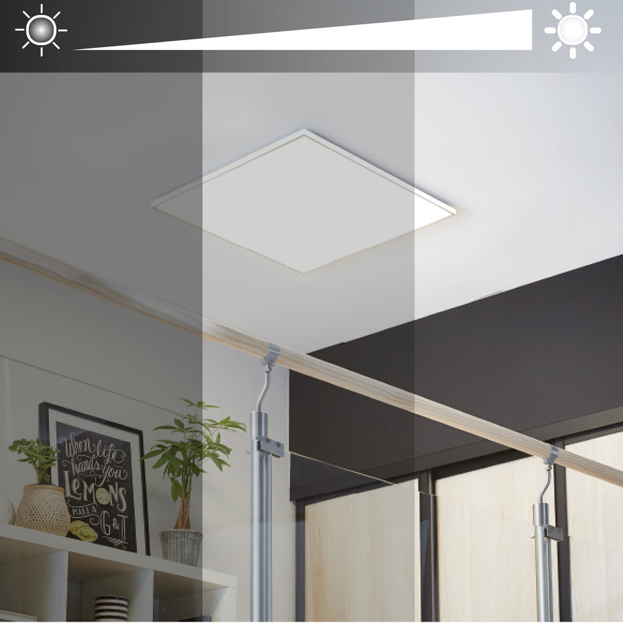 Bricocenter WHITE ALUMINIUM LED PANEL 30X30 CM 13WCCT DIMMABLE