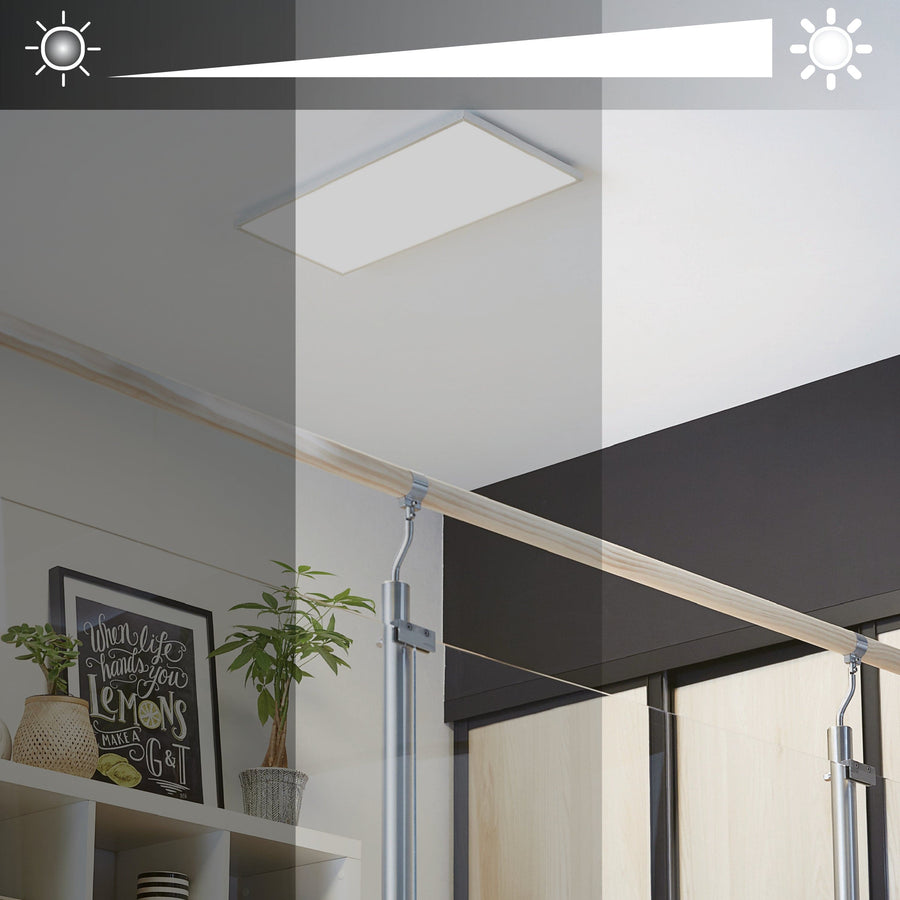 WHITE ALUMINIUM LED PANEL 30X60 CM 23WCCT DIMMABLE