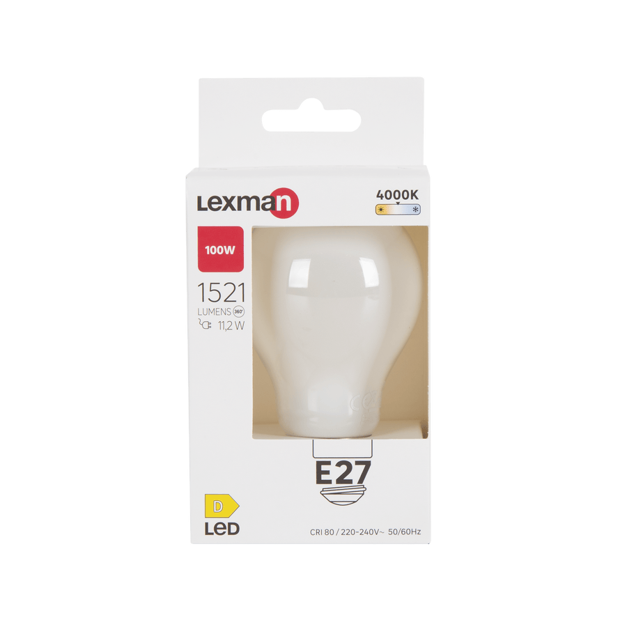 Bricocenter LED BULB E27=100W FROSTED DROP NATURAL LIGHT
