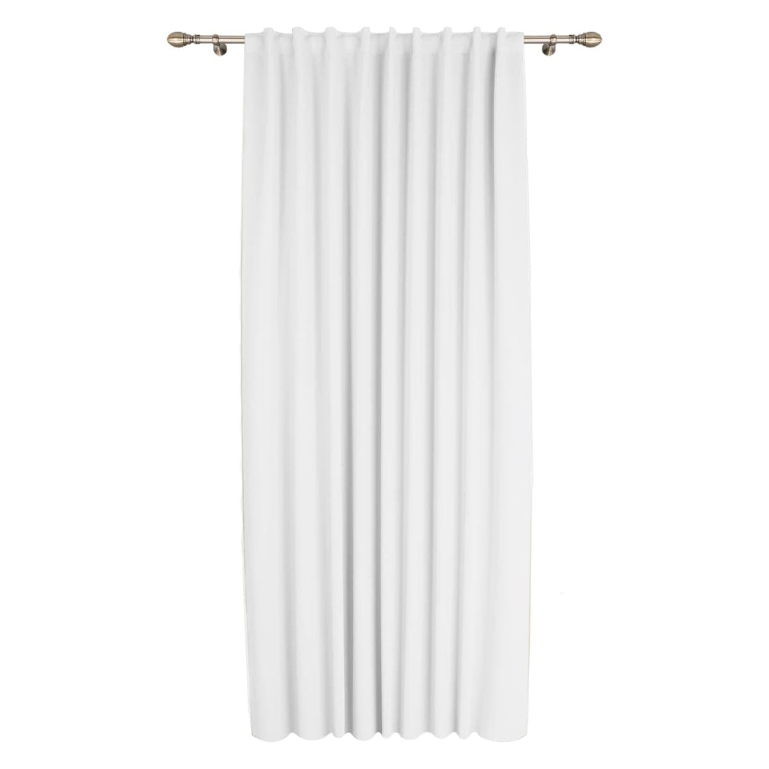 CAROL WHITE OPAQUE CURTAIN 200X280 CM WEBBING AND CONCEALED HANGING LOOP - best price from Maltashopper.com BR480009483