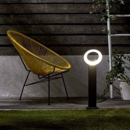 QUITO - lamp grey aluminium H60 cm LED 16W natural light IP54. 4000Kelvin