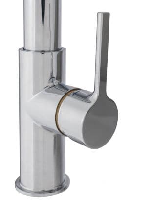 Bricocenter HOLLY MIXER HIGH SPOUT FLEXIBLE SPOUT CHROME/BLACK