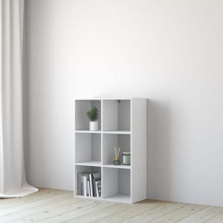 3X2 SPACEO KUB L105xP31.7xH70.5CM WOOD CUBES WHITE - best price from Maltashopper.com BR440001981
