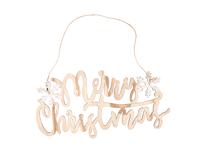 Casa FLAKES Deco to hang natural H 15.5 x W 30 x D 0.5 cm