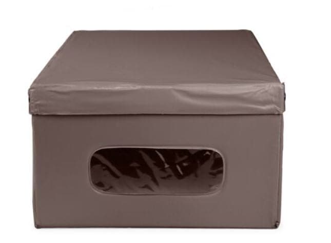 PVC BROWN LAUNDRY BOX 40X50X25 CM