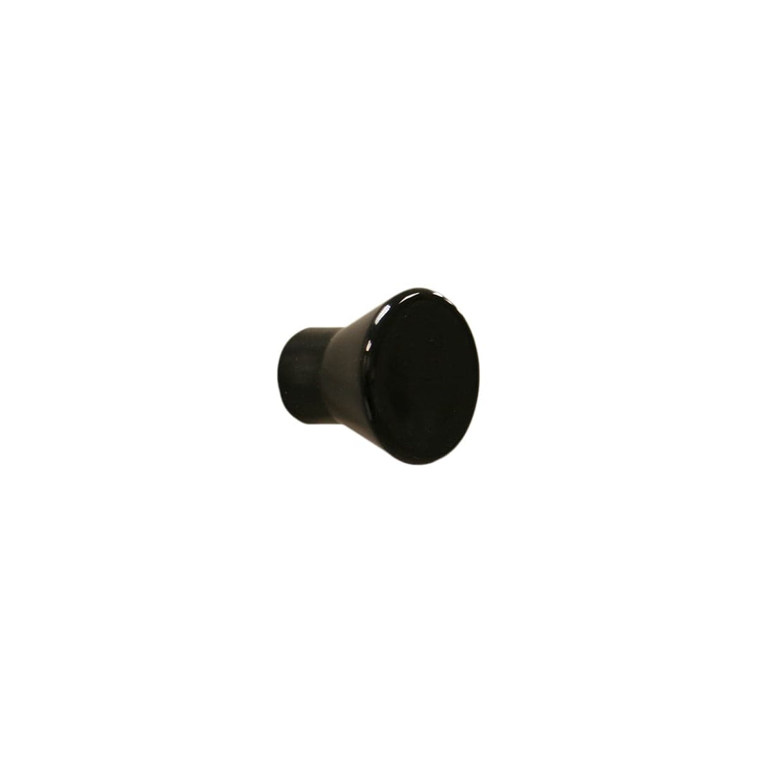 2 D 22 MM KNOBS IN BLACK RECYCLED PLASTIC