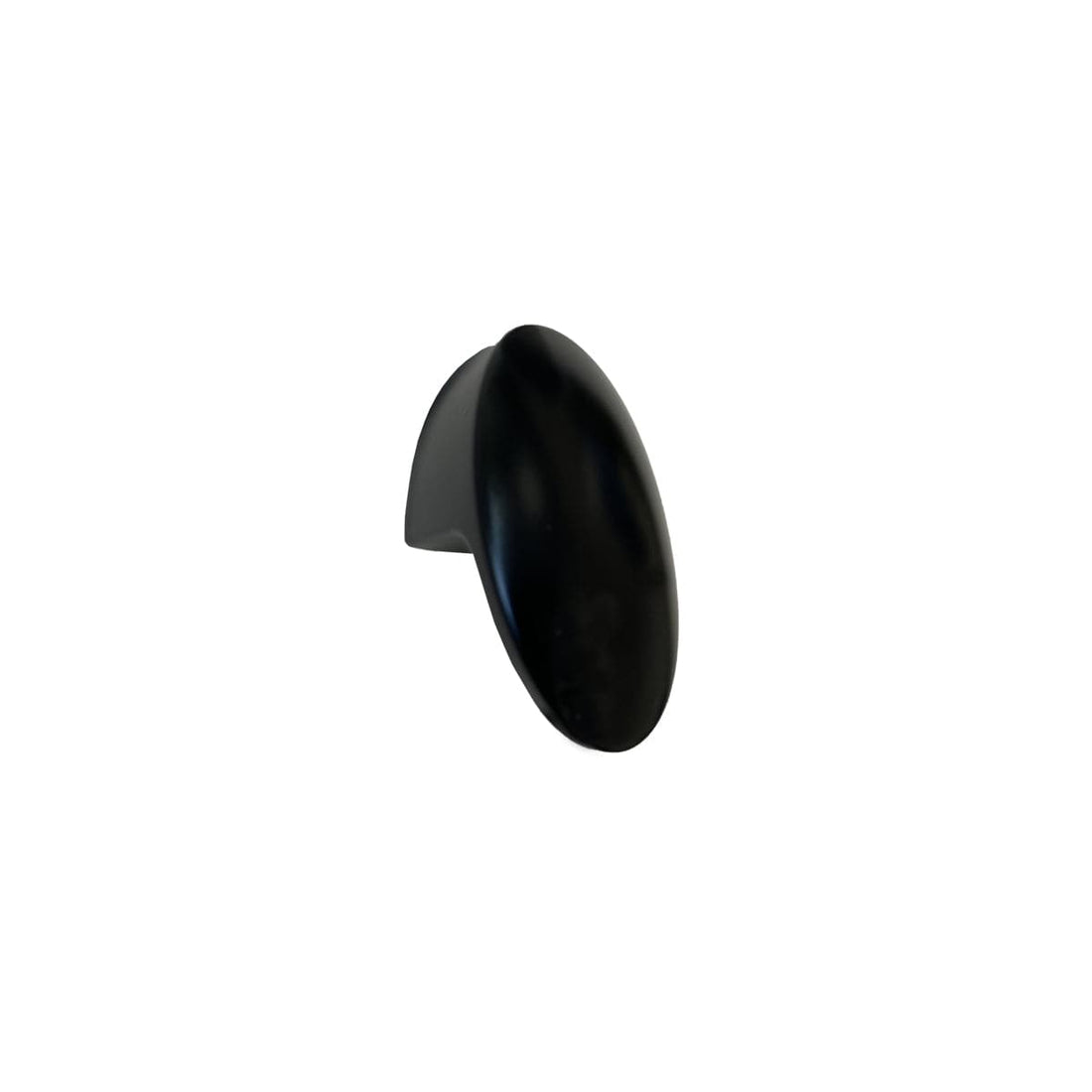 2 BLACK RECYCLED PLASTIC 36X18MM KNOBS