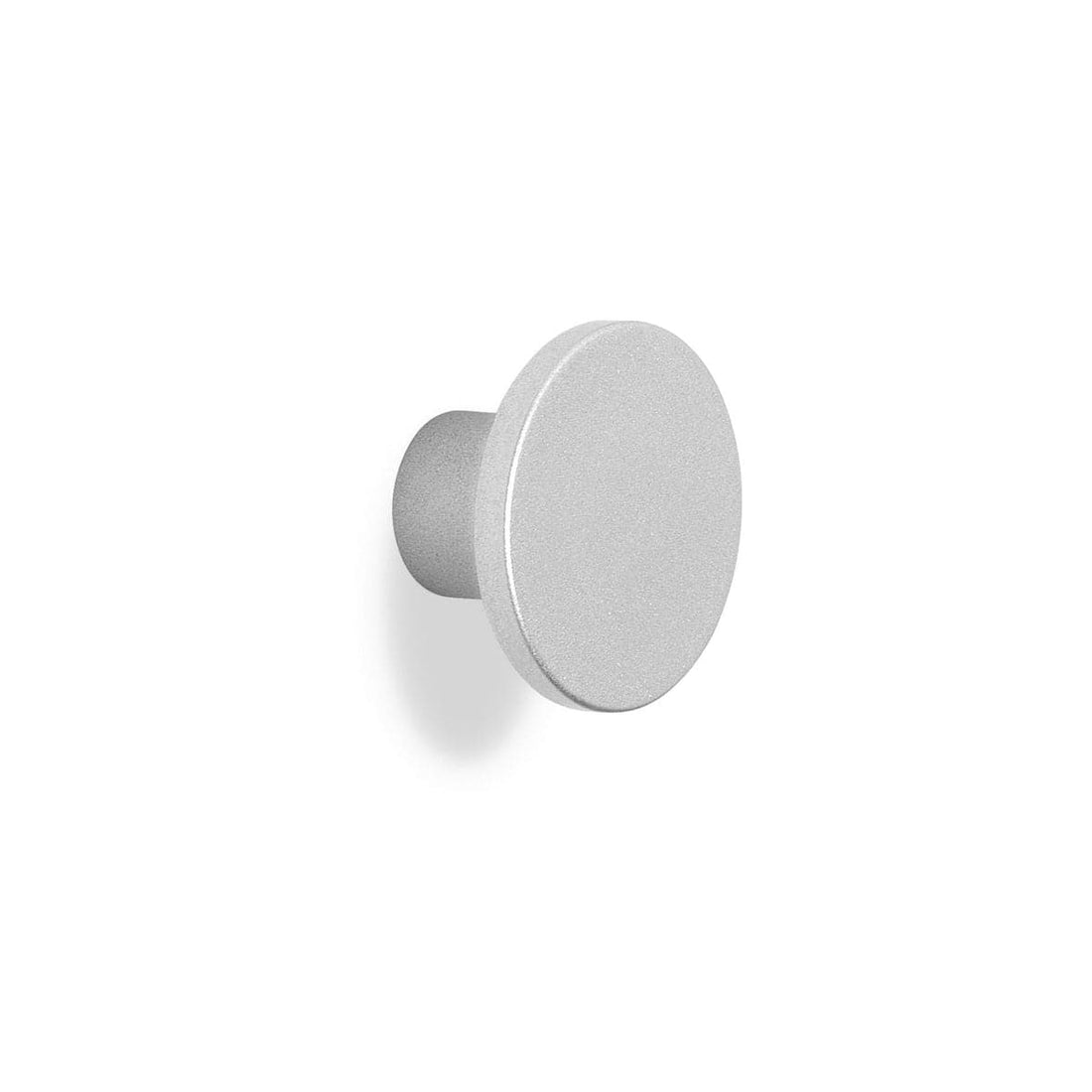 2 KNOBS D 32 MM H 19 MM IN SATIN CHROME RECYCLED PLASTIC