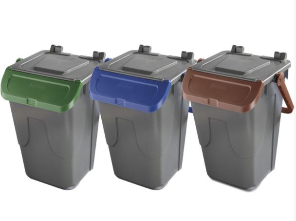 TRIS 25 L STACKABLE DUSTBIN WITH SWING LID - best price from Maltashopper.com BR410008200