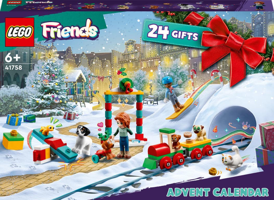 LEGO Friends 2023 Advent Calendar Christmas Holiday Countdown Playset, 24 Collectible Surprises Including 2 Mini-Dolls and 8 Pet Figures