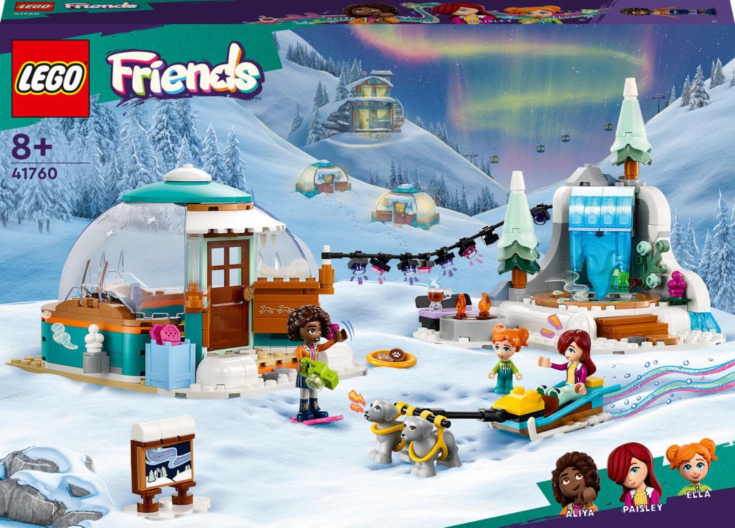LEGO Friends Igloo Holiday Adventure with 3 Dolls, 2 Dog Characters