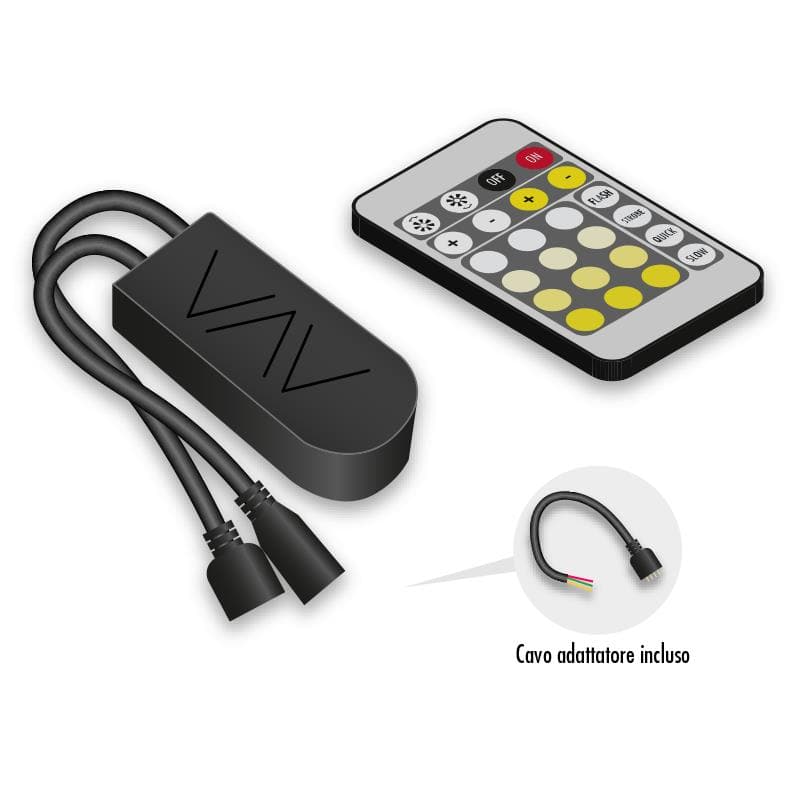CCT LED STRIP SMART CONTROLLER WITH REMOTE CONTROL