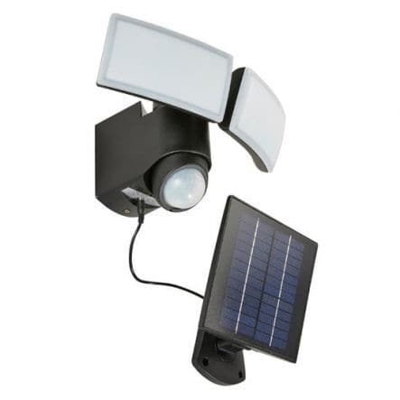 SOLNER - solar projector black aluminium LED 10.5W natural light with motion sensor