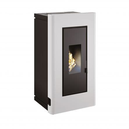 DUKE DUCTED PELLET STOVE NOMINAL OUTPUT 11.9 KW STEEL COLOUR WHITE