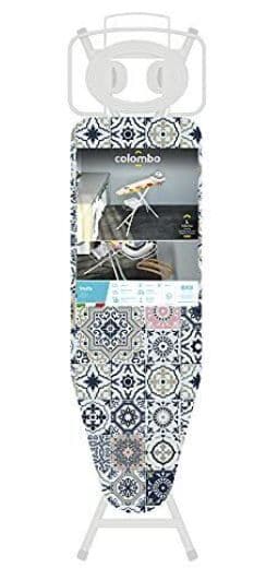 IRONING BOARD 120X40CM SIZE L - WITH BOILER HOLDER , ORGANIC COTTON LINING - STAR