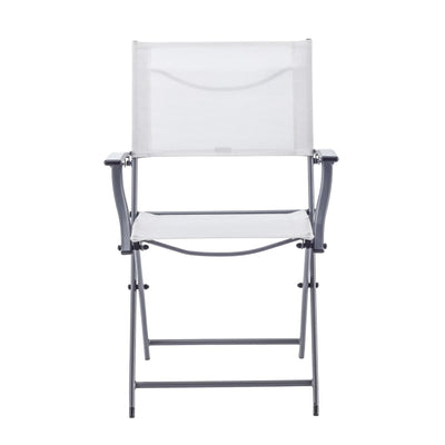 EMYS NATERIAL FOLDING STEEL CHAIR WITH ARMRESTS TEXTILENE SEAT 52X54XH83 - best price from Maltashopper.com BR500009541