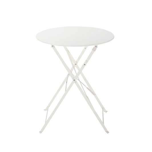 Bricocenter FLORA NATERIAL FOLDING TABLE 2 PLACES ROUND STEEL D 60XH71