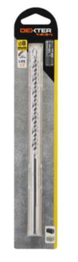 Bricocenter DEXTER PRO CONCRETE DRILL BIT DIAM. 8 MM, LENGTH 200 MM, TRIANGULAR SHANK