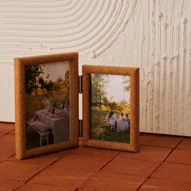 Casa CORKI Natural photo frame, H 20 x W 15 x D 1,8 cm