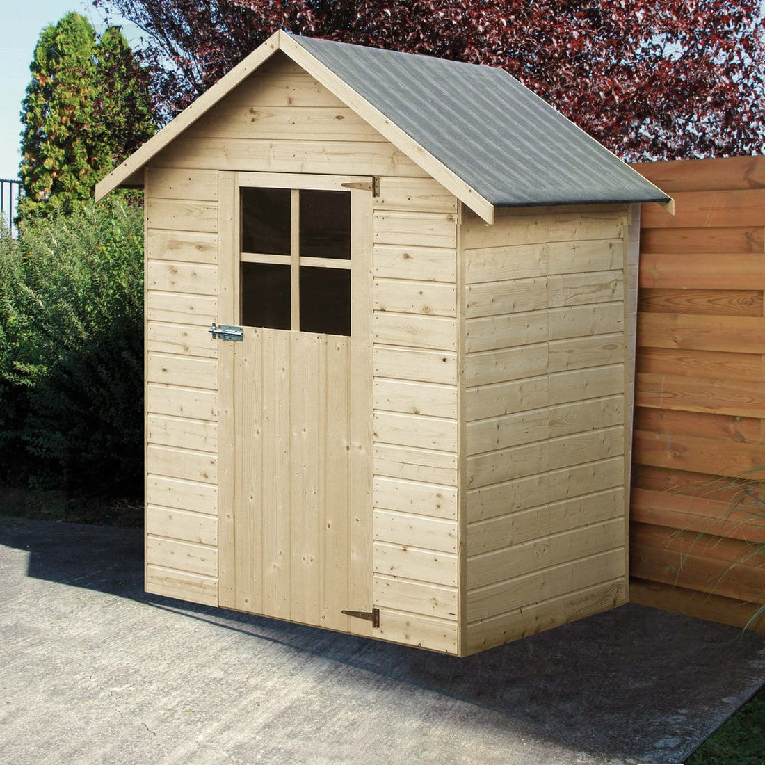 WOODEN TULIP HOUSE 12 MM THICK EXTERNAL DIMENSIONS 162X122X200H WITH FLOOR