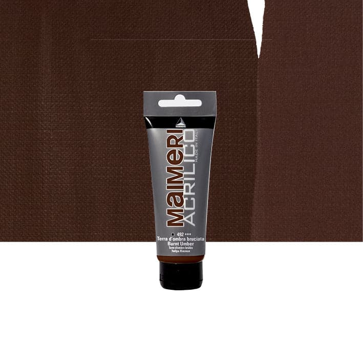ACRYLIC COLOUR BURNT UMBER 75ML