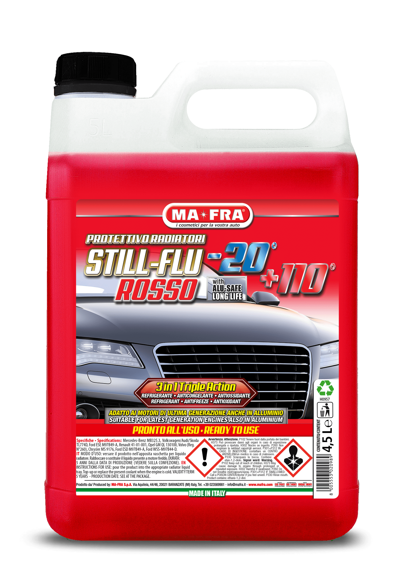 Bricocenter RADIATOR FLUID 4.5 L RED -20 G