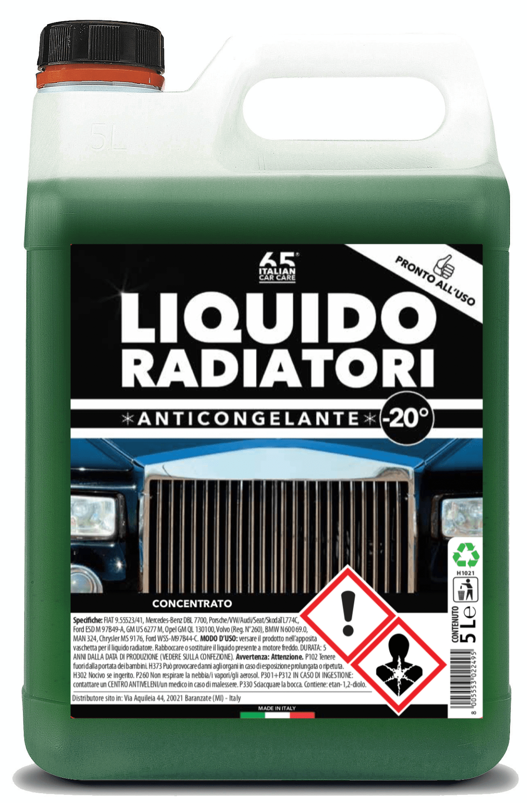 Bricocenter RADIATOR FLUID 5 L BLUE -20 DEGREES