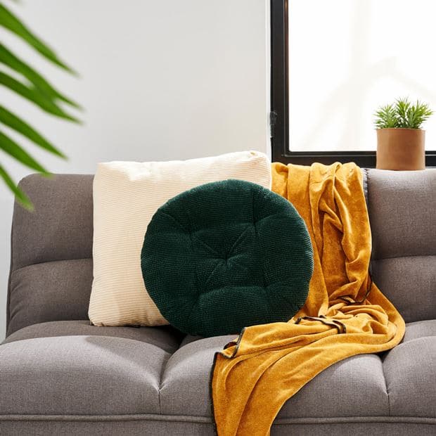 Casa RIYA Dark green cushionØ 40 cm