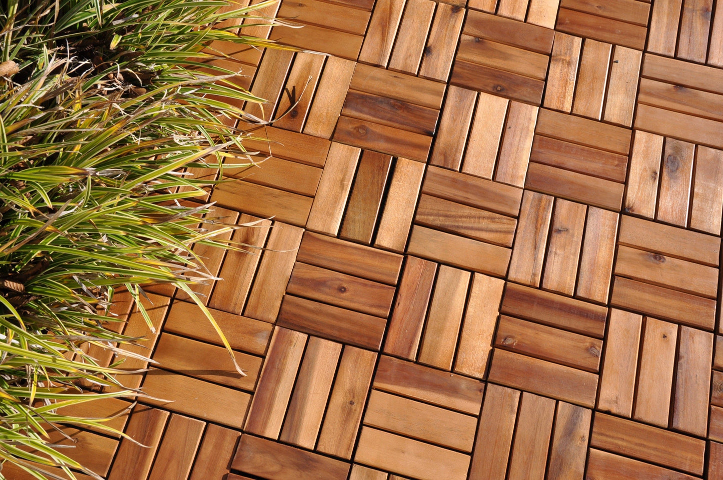 Bricocenter ACACIA INTERLOCKING TILE 30X30X H 2.4 CM