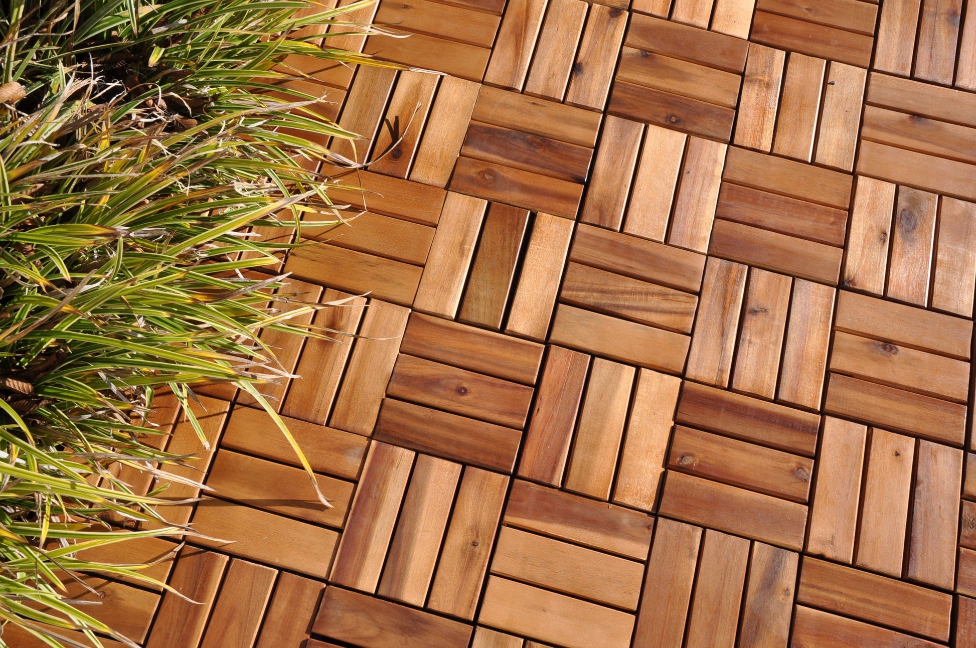 Bricocenter ACACIA INTERLOCKING TILE 30X30X H 2.4 CM