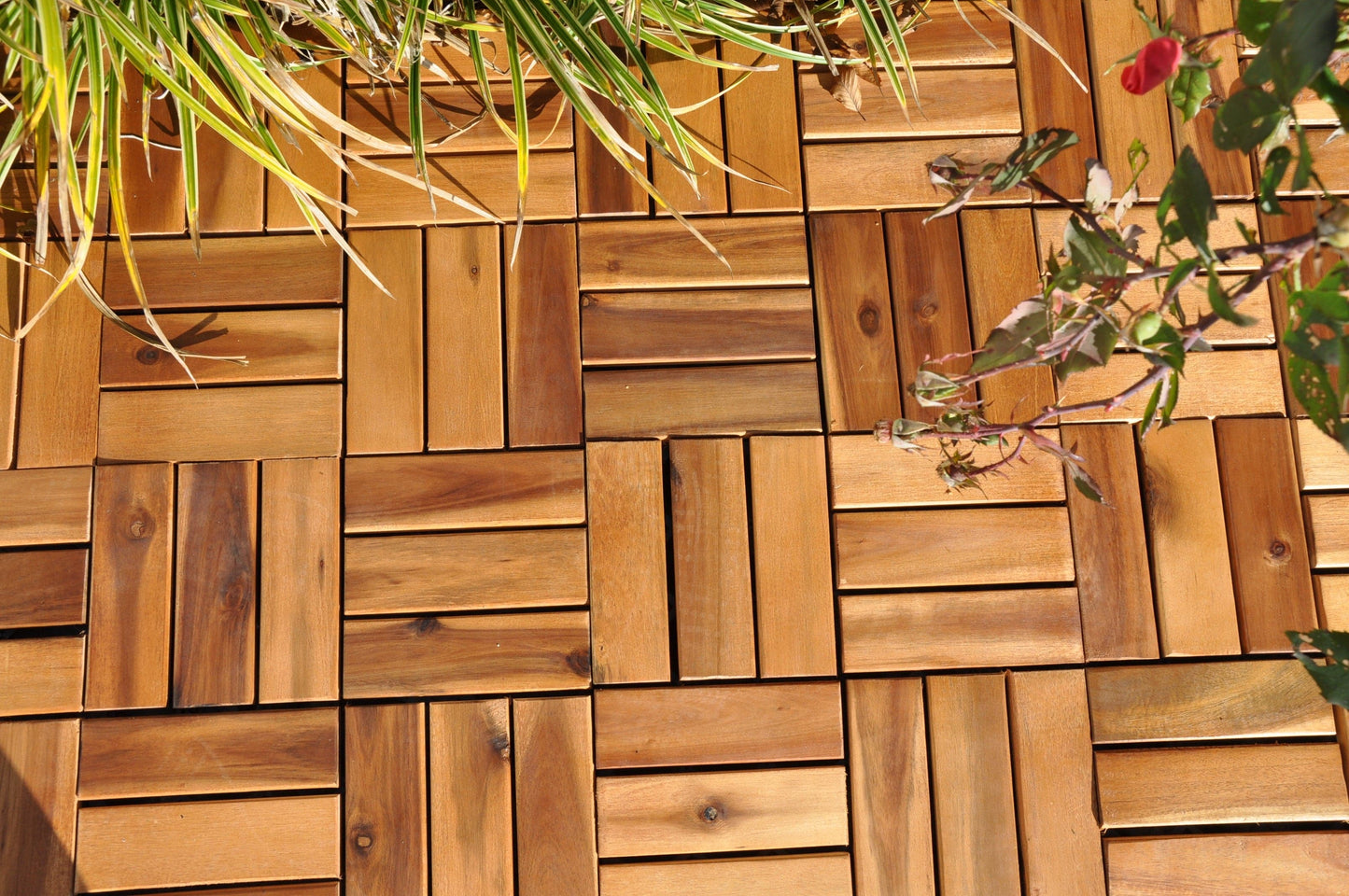 ACACIA INTERLOCKING TILE 30X30X H 2.4 CM