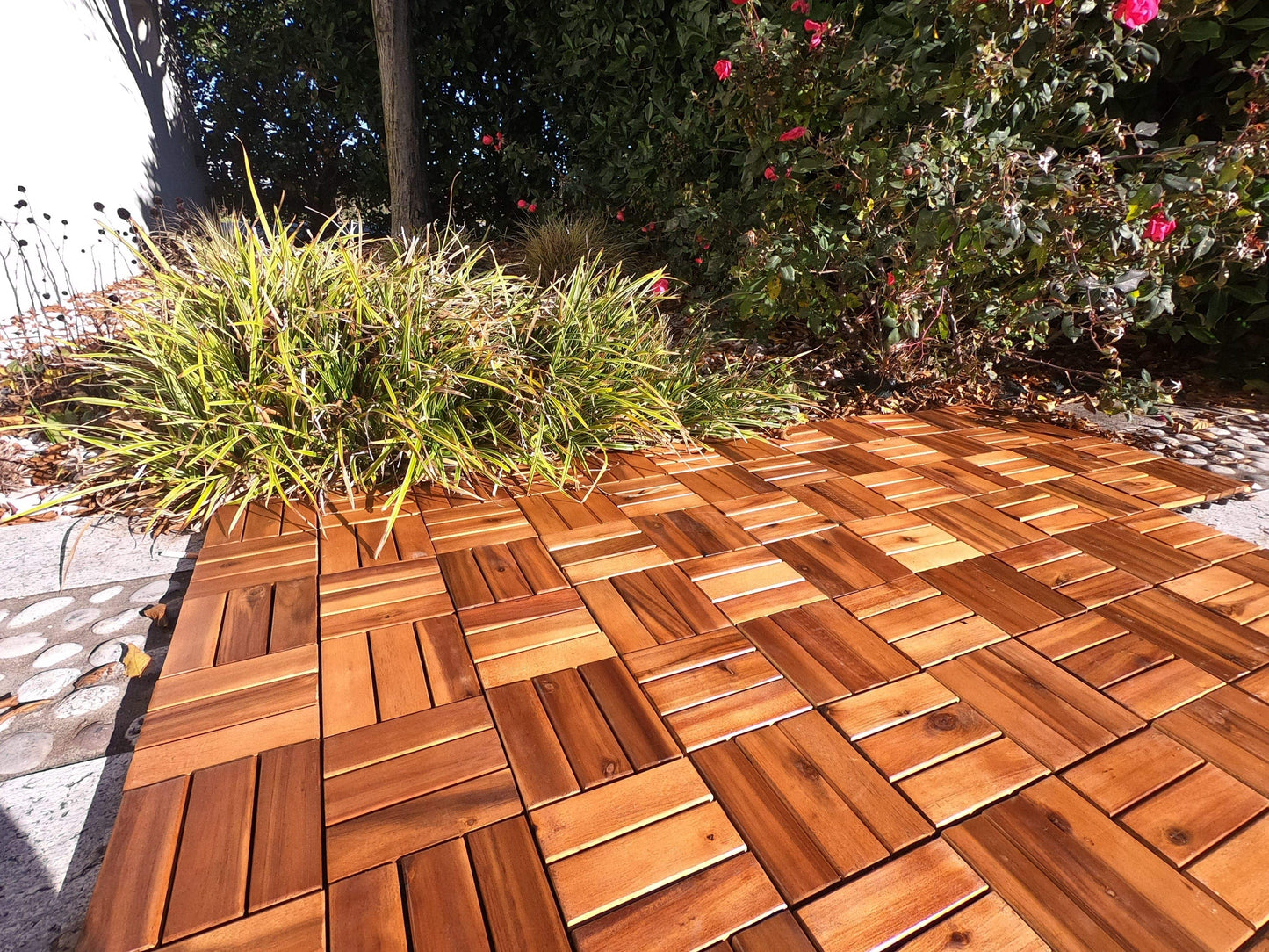 Bricocenter ACACIA INTERLOCKING TILE 30X30X H 2.4 CM