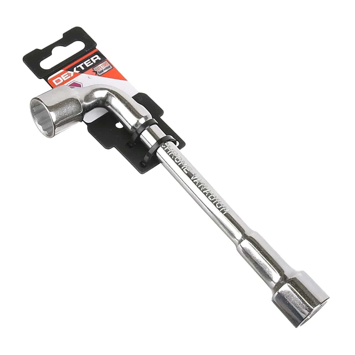 Bricocenter DEXTER DOUBLE-ENDED PIPE SPANNER 17 MM, LENGTH 180 MM, CHROME VANADIUM