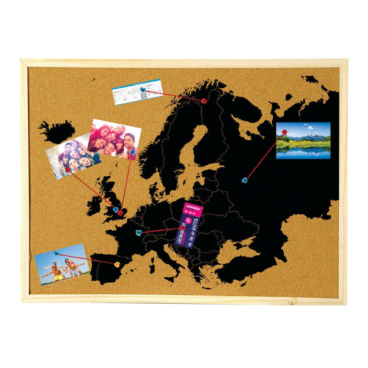 Bricocenter EUROPE CORK NOTICE BOARD 60X90X2