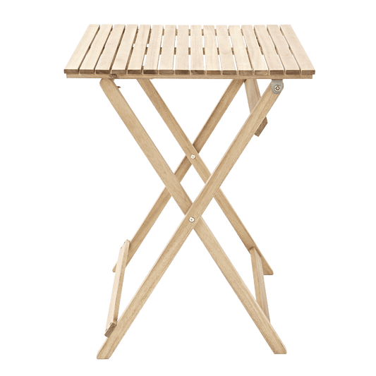 NARIATAL - Folding Table and 2 chairs Set - Acacia Wood - 55x55 - best price from Maltashopper.com BR500011195