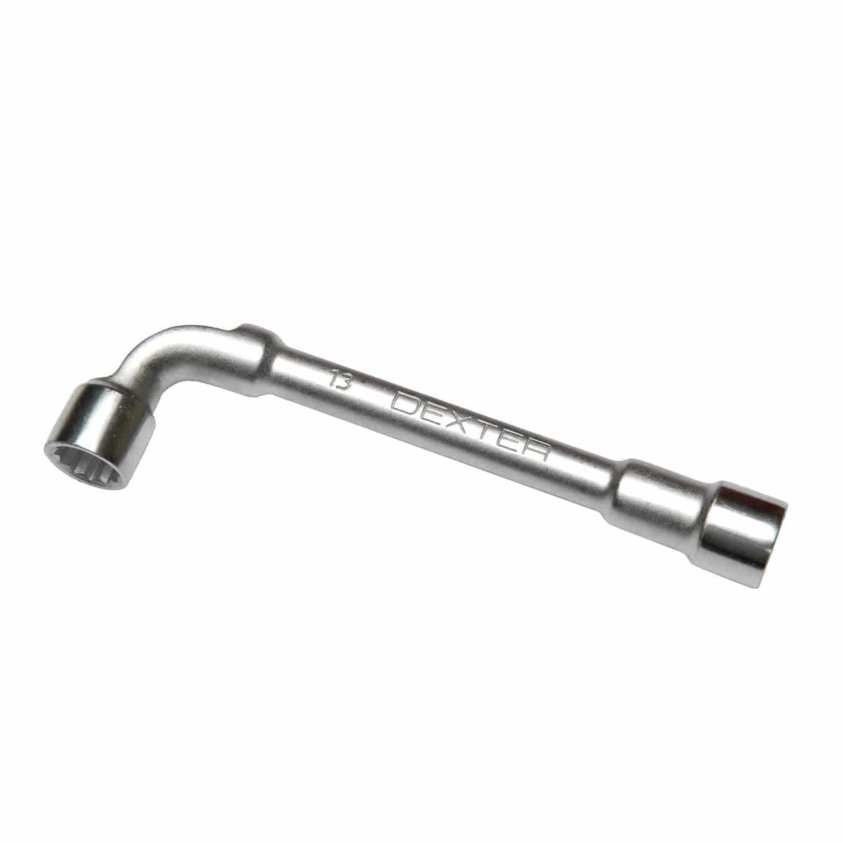 Bricocenter DEXTER DOUBLE-ENDED PIPE SPANNER 13 MM, LENGTH 160 MM IN CHROME VANADIUM