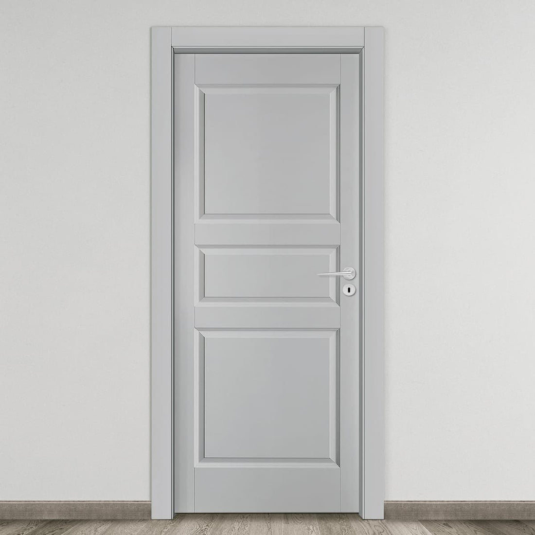 DOOR NEW YORK 80X210 LEFT GREY LACQUERED - best price from Maltashopper.com BR450002384