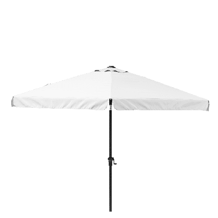 Bricocenter AVEA NATERIAL - Aluminum umbrella with white polyester cloth - White 3 M
